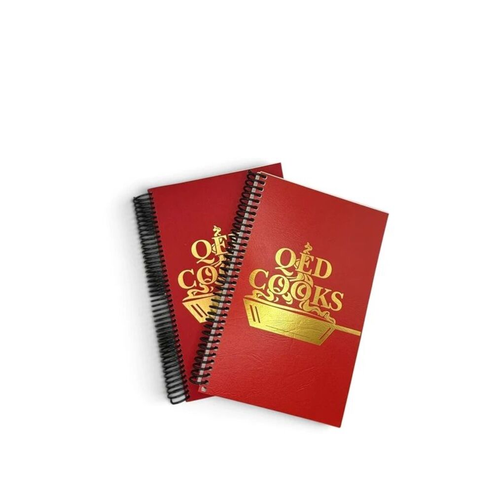 Lot of 2 Vintage WQED qed Cooks Spiral Cookbooks - Men Who Cook & Crock Pot